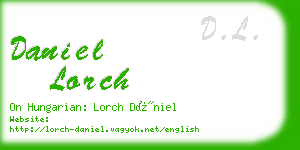 daniel lorch business card